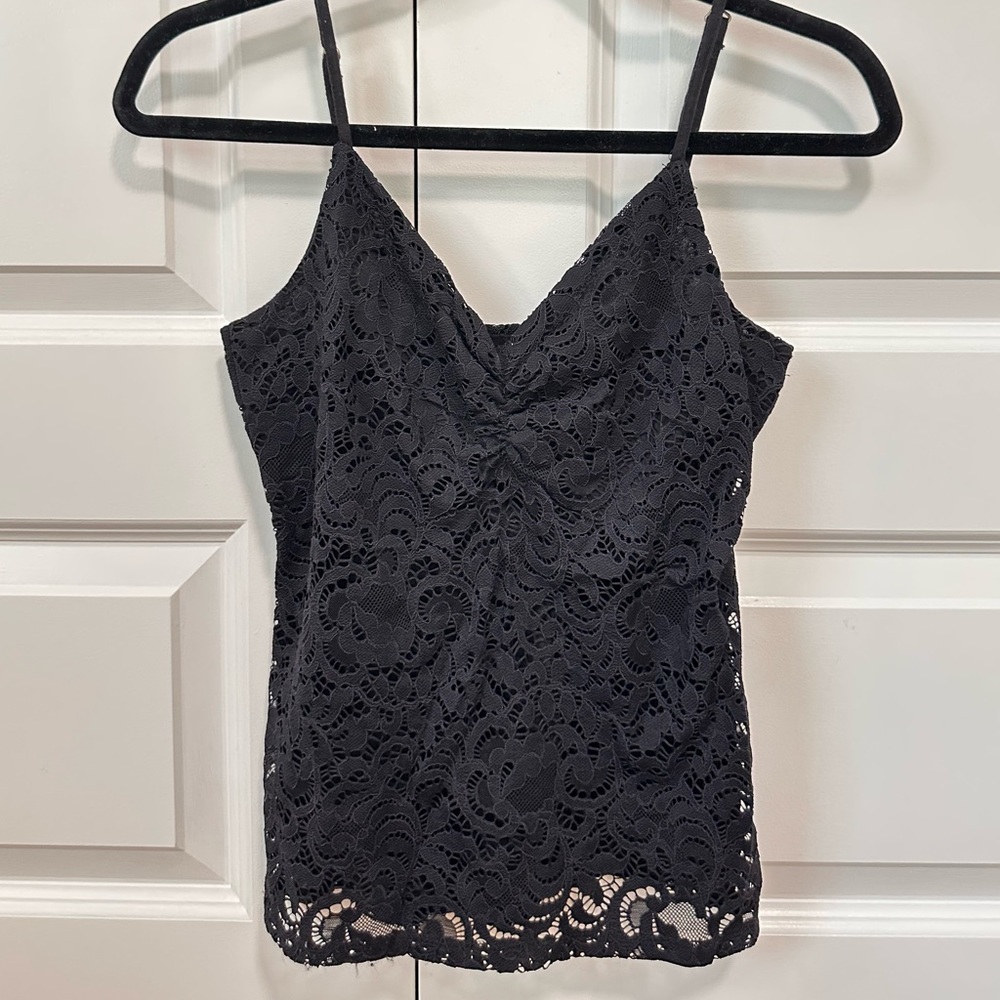 Black spaghetti tank Hollister size Small